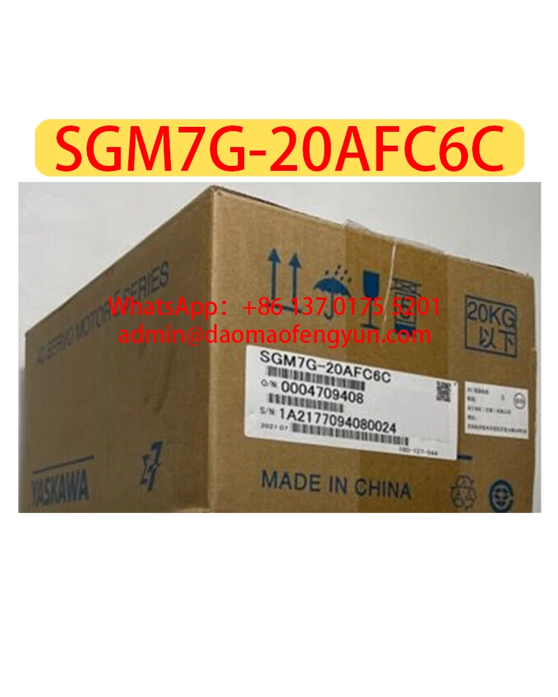 

SGM7G-20AFC6C Brand New Servo Motor SGM7G 20AFC6C，Fast shipping