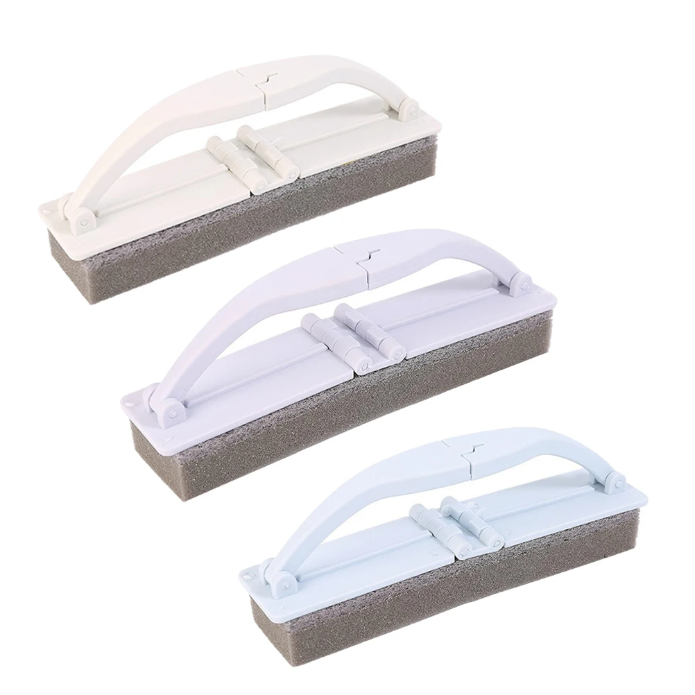 

3PCS Cleaning Brush Foldable Ergonomic Draining Sponge Kitchen Glass Tile Decontamination Easy Storage Soft Long Use