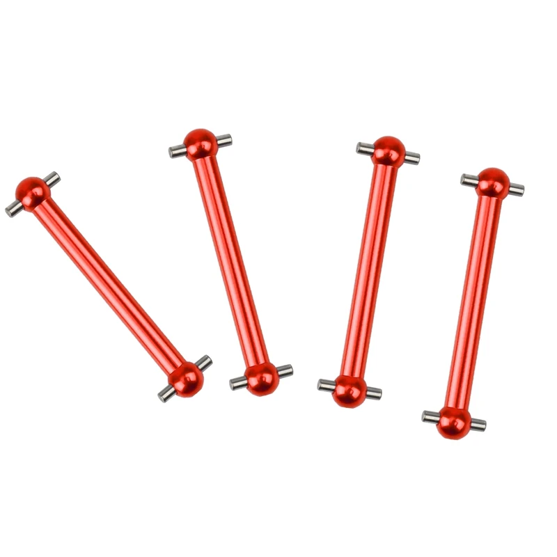 4Pcs Metal Drive Shaft Dogbone 63Mm For Tamiya TT-02B TT02B 1/10 RC Car Upgrade Parts