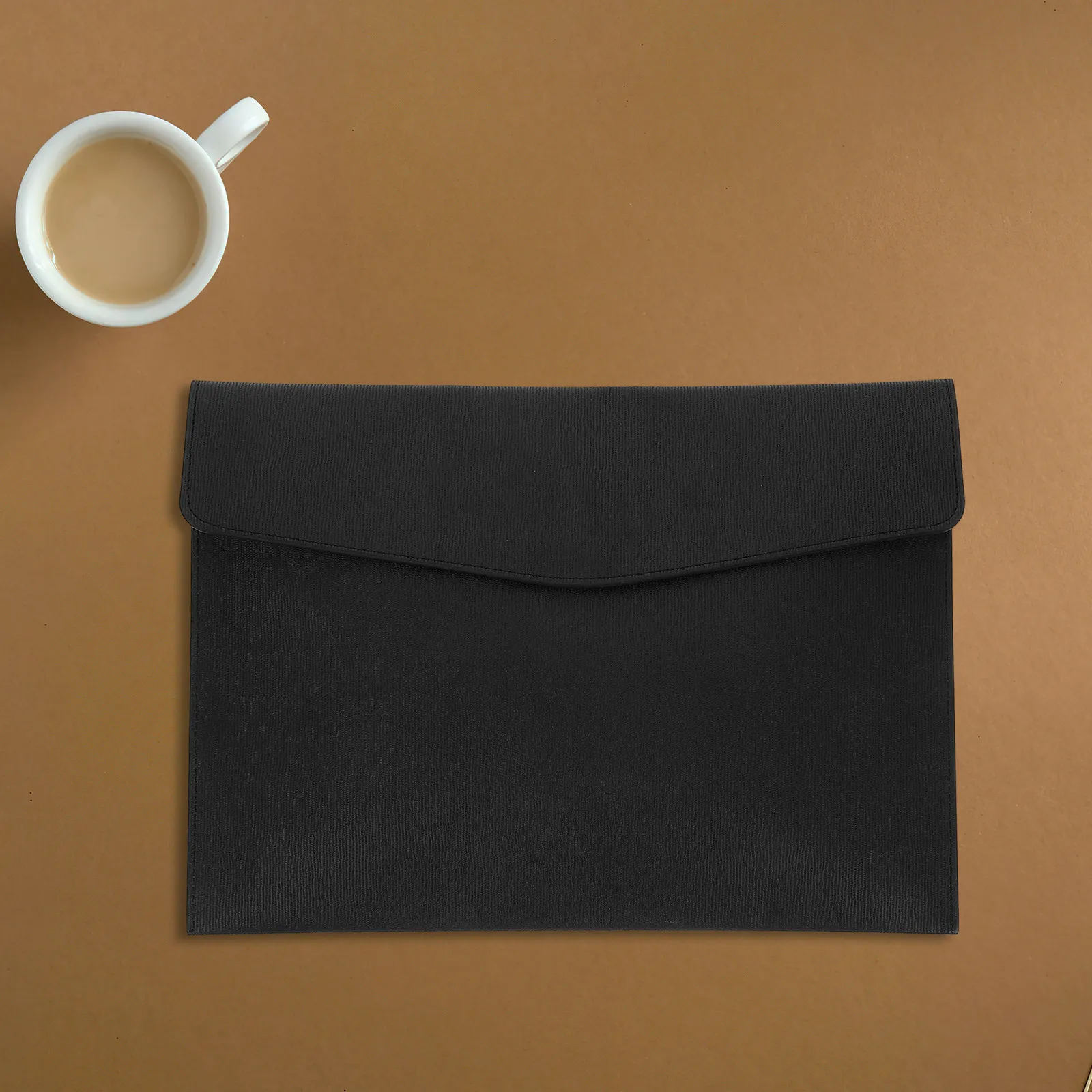 

Premium Faux File Pouch for Documents Money Bills Invoices Photos Safe Storage Portable Organizer for Teachers Students