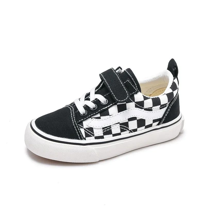 

Fashionable Low-top Canvas Shoes, Children's Velcro Sneakers, School Shoes, Children's Soft-soled Non-slip Shoes