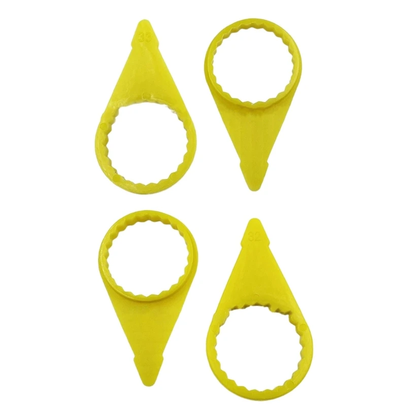 200Pcs Yellow Loose Wheel Nut Check for 32/33mm Lugs Wheel Check Tool