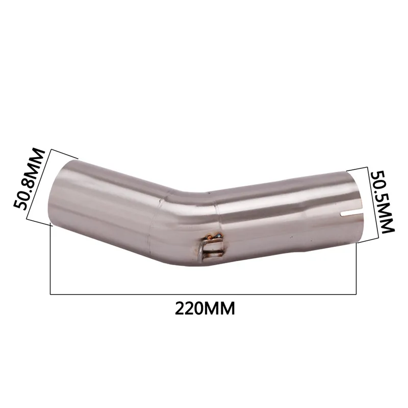 50.8mm Motorcycle Exhaust System Stainless Steel Middle Link Pipe Connection Slip On For BMW C650GT 2016-2020 6