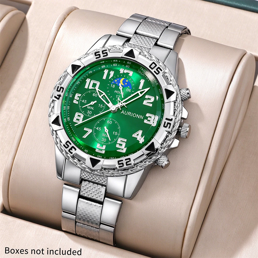 1Pcs Men's Watch Set, Excellent Holiday Gift, Nice Gift For Ramadan, Eid Al‑Fitr, New Year's Day, Graduation Season