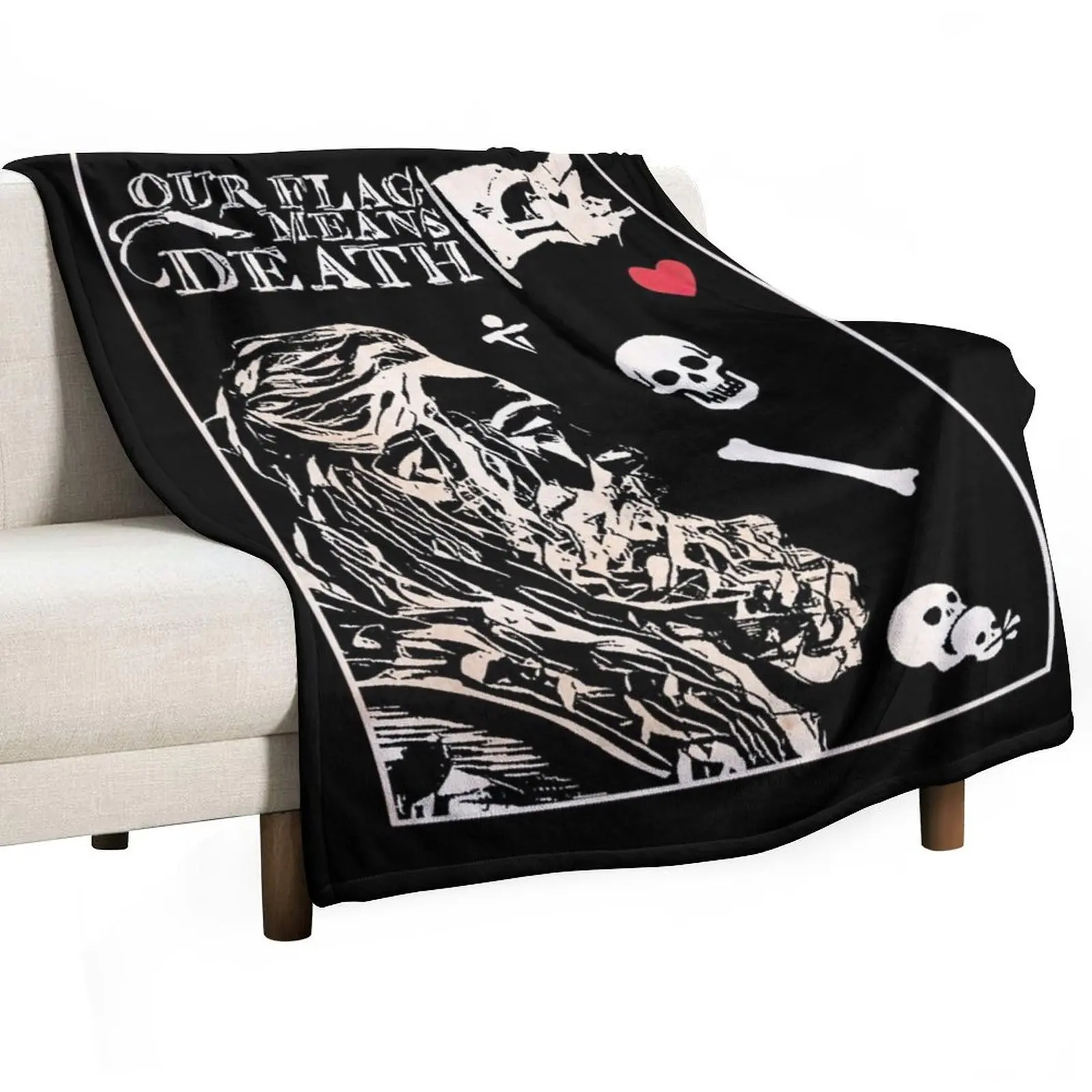 Our Flag Means Death, ofmd, stede bonnet, blackbeard, pirate Throw Blanket Stuffeds Comforter Blankets