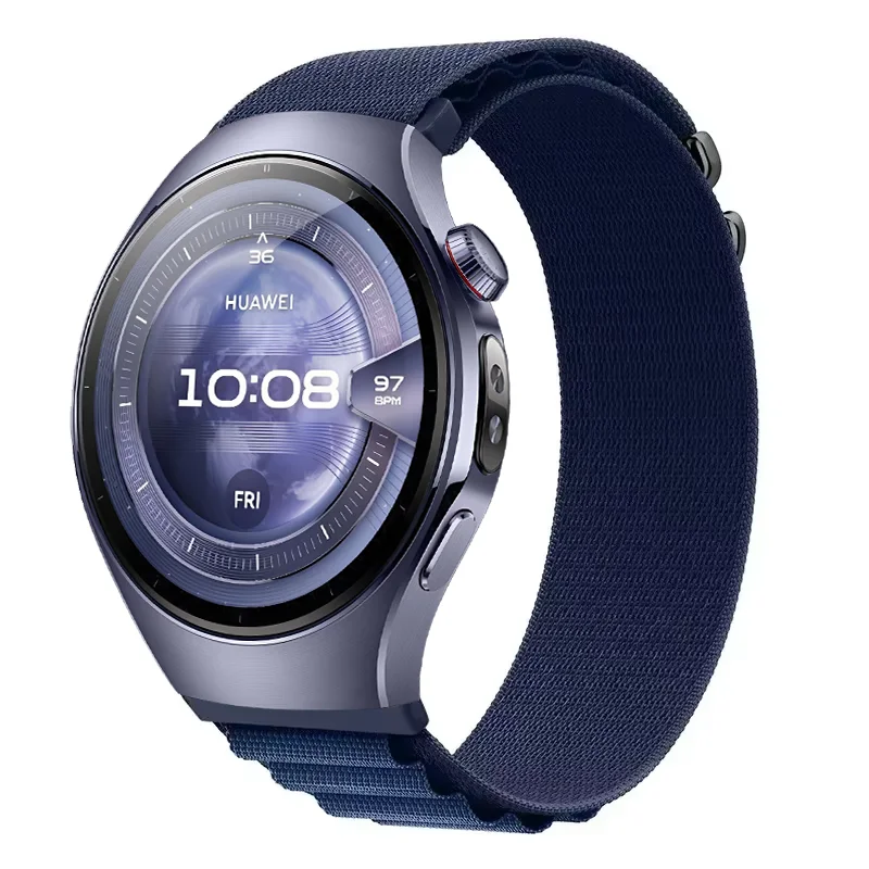 20mm 22mm Alpine Nylon Loop Strap For Huawei Watch 5 46mm GT6-5 Pro GT6 GT5-4 46mm GT Runner 2 Wristband Samsung Watch 7 6 5 4