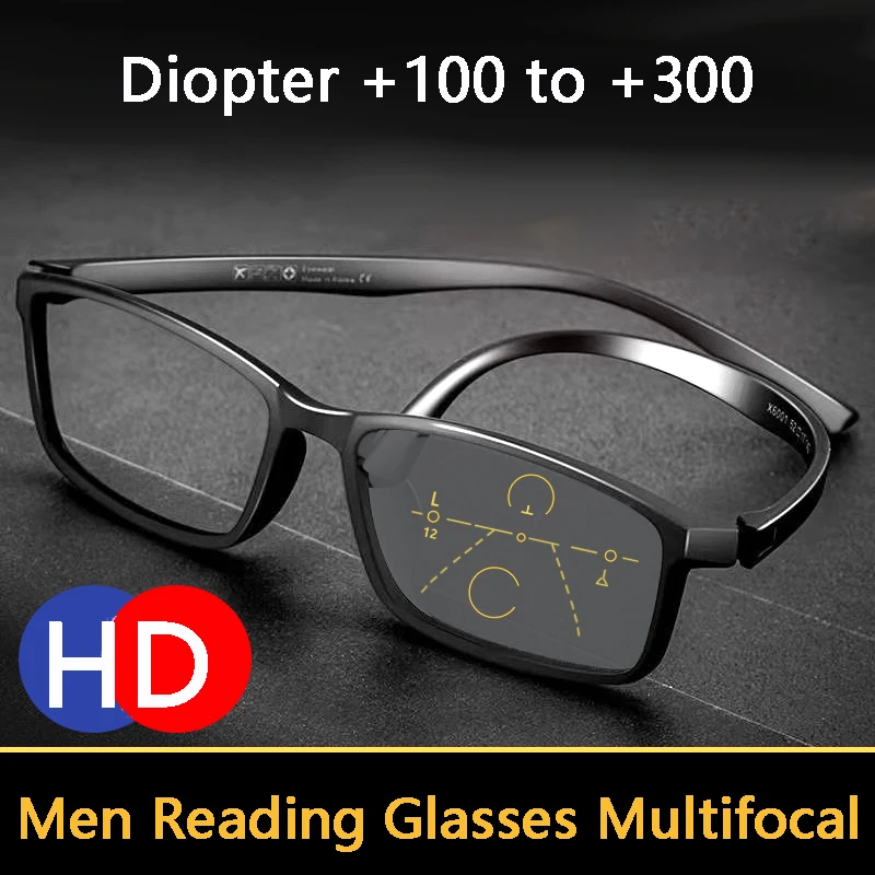 

TR90 Reading Glasses Men Multifocal Photochromic Presbyopic Glasses Anti Blue Light Computer Goggles Women Anti-fatigue eyeglass