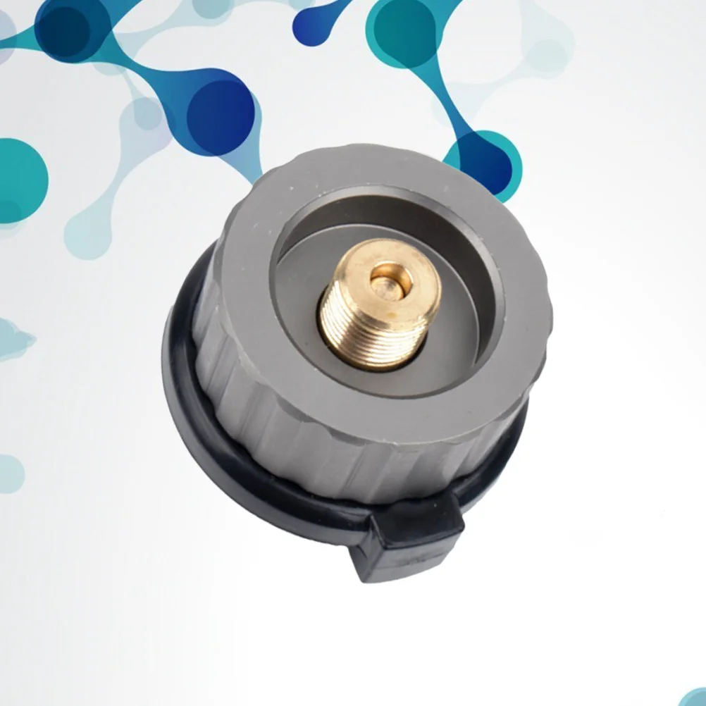 

Stove Connector Head Split Type Gas Bottle Adapter Transfer Nozzle Outdoor Camping Picnic Bbq Stove Leak Proof