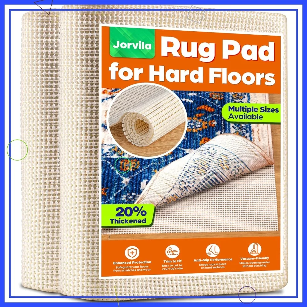 

Non-Slip Rug Pad Gripper 8x10 Feet, Anti-Skid Mat for Under Rugs, Keeps Safe on Hardwood Floors