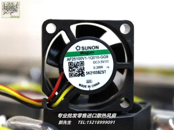 

Ltsf для SUNON AF25100V1-1Q010-GG9 DC 3,5 В 0,28 Вт 25x25x10 мм 3-проводной охлаждающий вентилятор для сервера