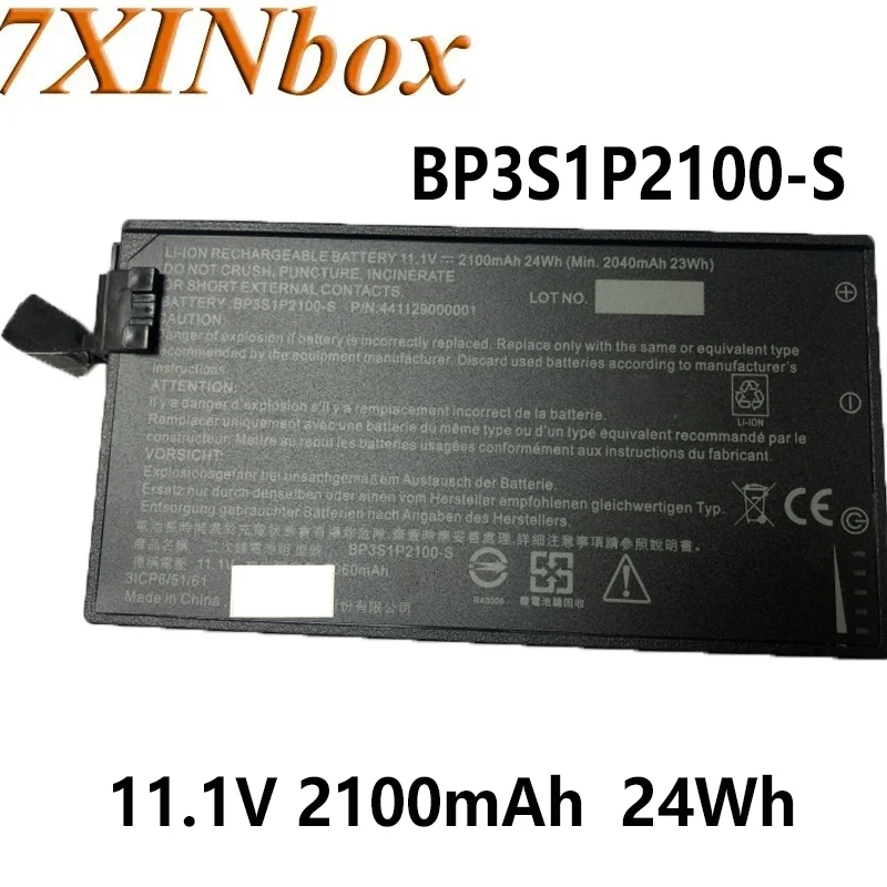 7XINbox BP3S1P2100-S 11.1V 2100mAh 24WH Laptop Battery for Getac V110 Rugged Notebook BP3S1P2100 441129000001 3ICP6/51/61