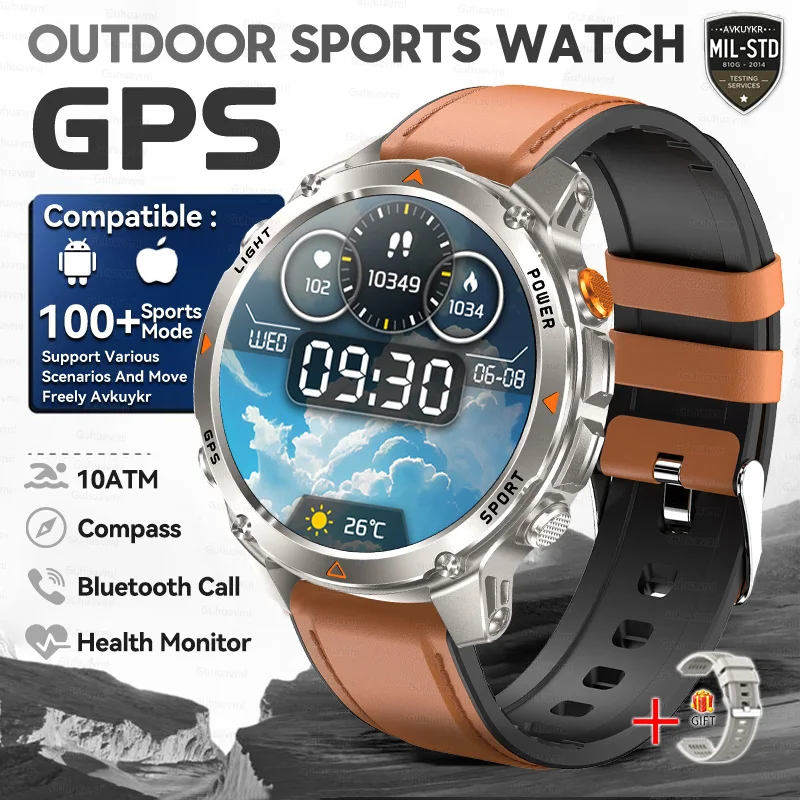 T-Rex 3 Pro Militaire kwaliteit AGPS Smart Watch 10ATM Waterdicht Dual-band GNSS Kompas Hoogtemeter AMOLED Zwemmen Sport Smart Watch Heren