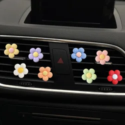 Car Decorations Accessories Cute Candy Color Flowers Car Air Conditioner Air Vent Small Flowers Personalized Interior Decoration