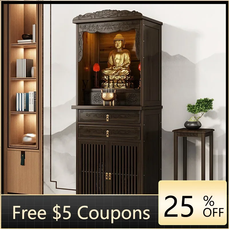 

FF new Chinese vertical cabinet Buddhist niche non-solid wood Buddhist platform household incense case God of Wealth table