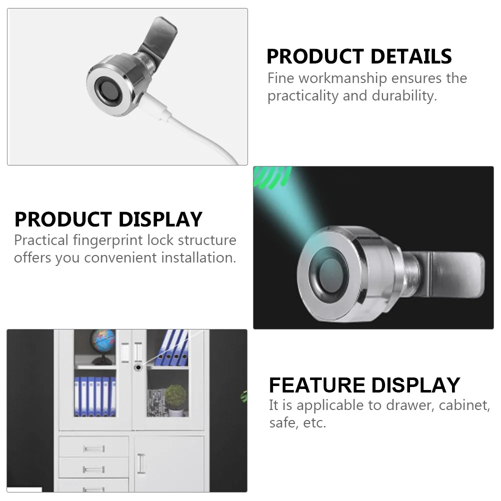 

Fingerprint Unlocking Key Accessory USB Charging Electronic Keyless Replacement