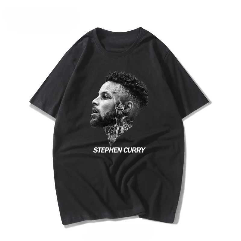 

Лето 2022, памятная футболка «Золотые государственные воины Стивен Карри», модная футболка высокого качества для мужчин и женщин, топ с короткими рукавами и круглым вырезом