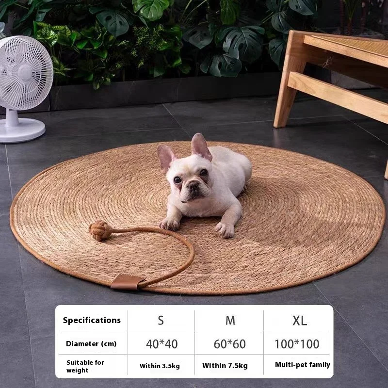 Pucao Ground Mat for Cat, Scratching Board, Grinding Claws, Wear-Resistant Toy, Cat Nest, Rattan Woven, Sleeping Pad, Gift, Hot