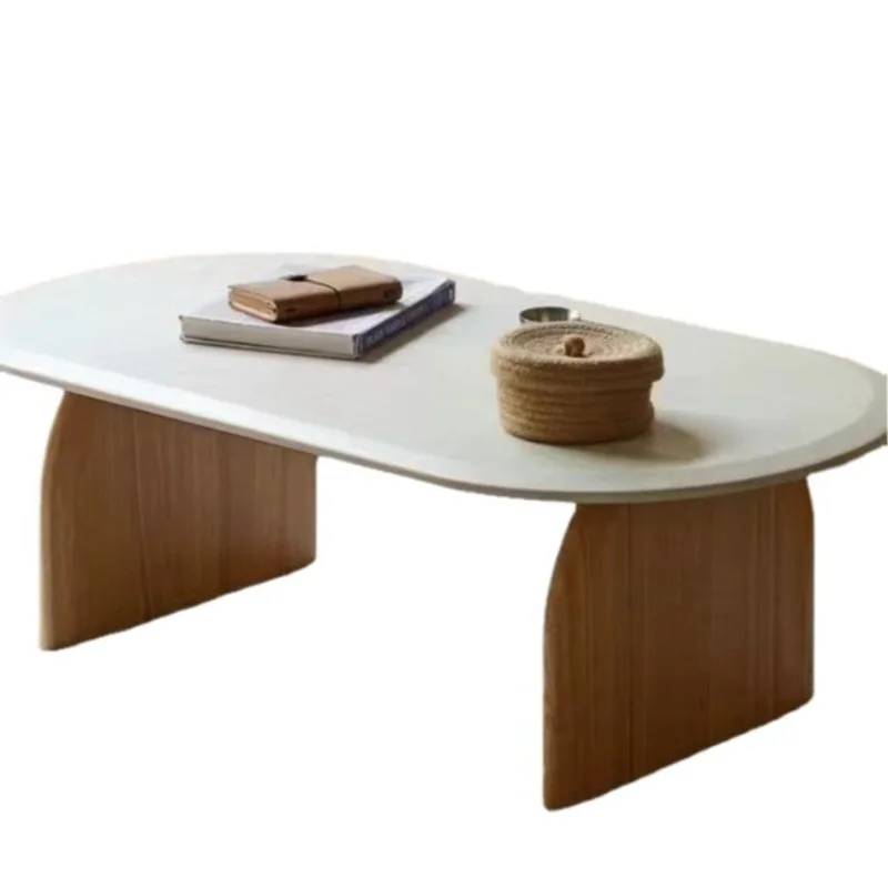 

Nordic solid wood household small apartment living room tea table Internet celebrities