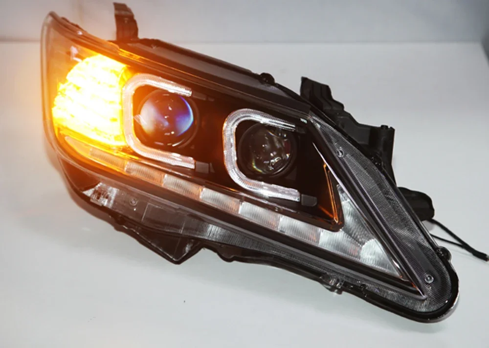 TLZ LED Headlamp For Aurion Camry LED Head Light Black Color 2012-2013 Year For Toyota