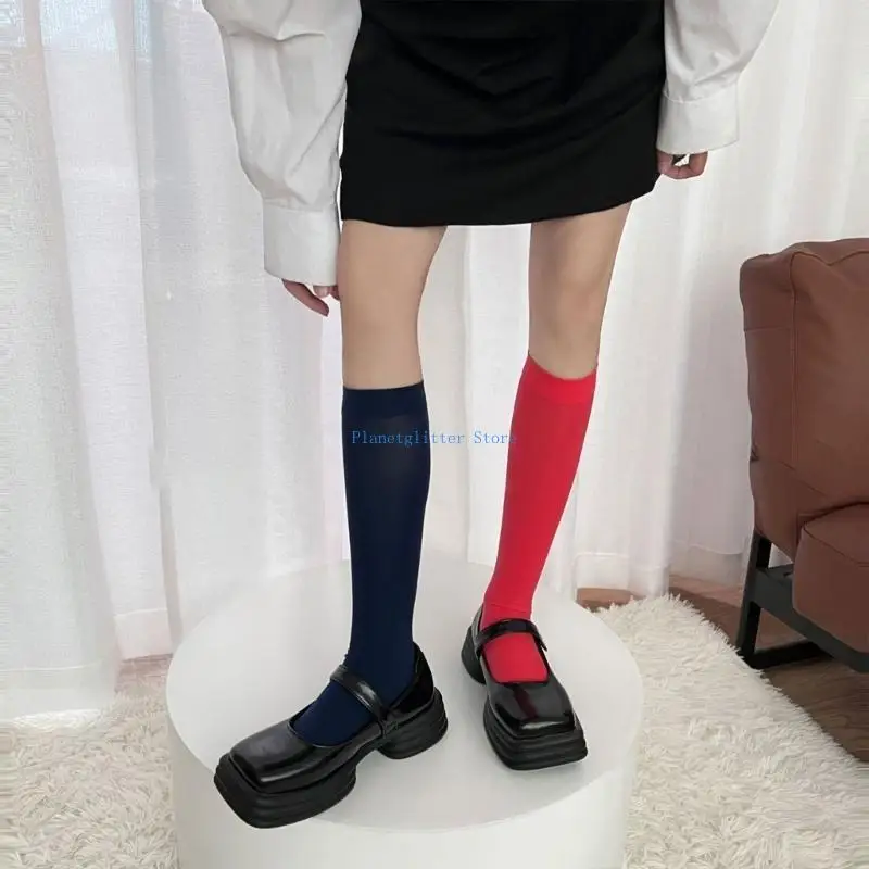 

652B, 10 пар бархатных женских носков до середины икры, мягкие, эластичные и удобные носки ярких цветов