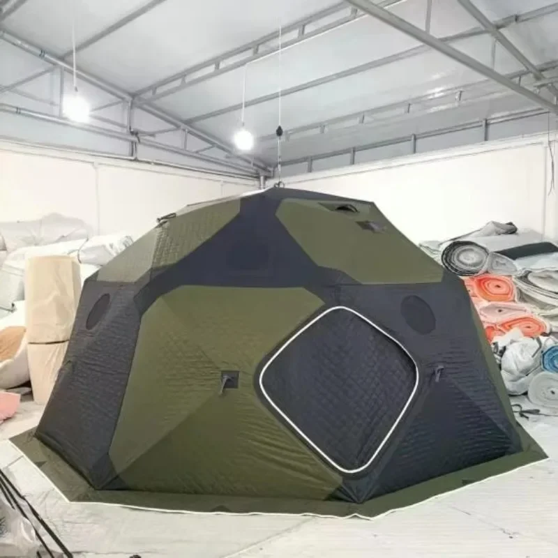 Spot product 2-4 people cold-resistant high quality leading industry extra thick cotton fishing winter pop-up tent