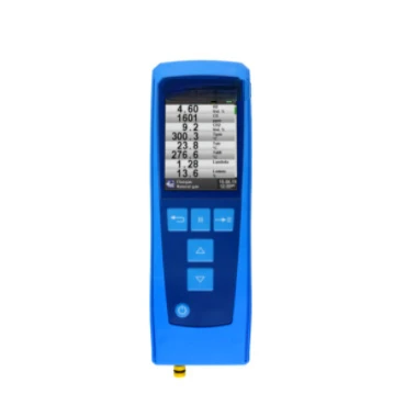 Portable flue gas analyzer with easy operation and long life