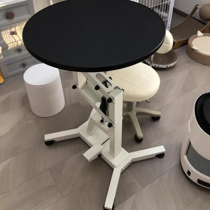 Pet Grooming Table for Small Dogs&Cats-Hydraulic Lift, 360° Rotation Anti-Slip Platform, Foldable Professional Styling Station‌