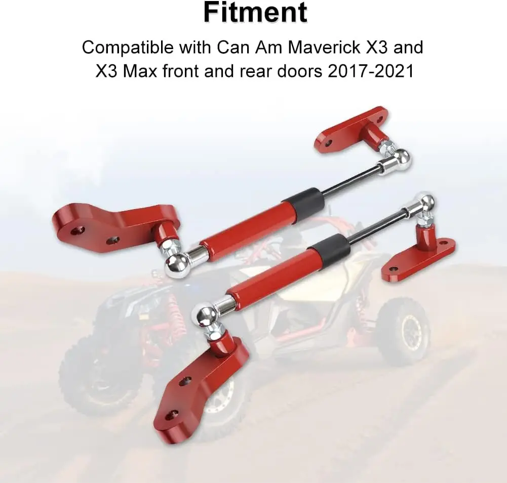 1/2 Paar UTV-Zubehör Aluminium eloxierte Türöffner-Sets für Can-Am Maverick X3 Max R RR 2/4 Türen 4x4 2017–2023