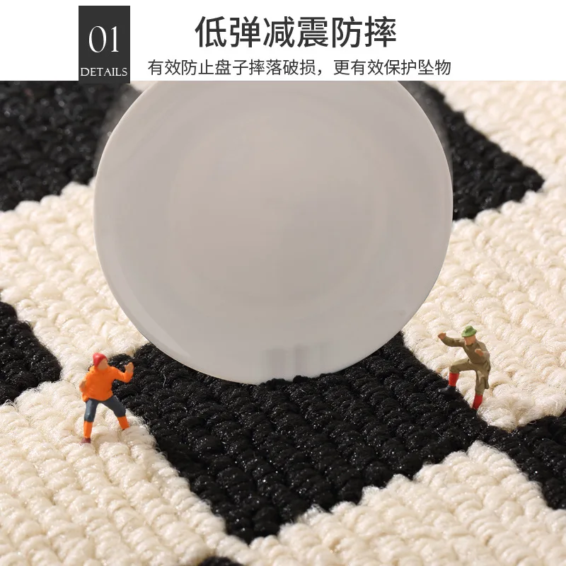 Kitchen floor mat Absorbent greaseproof foot mat household machine washable long carpet soil-resistant, slip-resistant door mat
