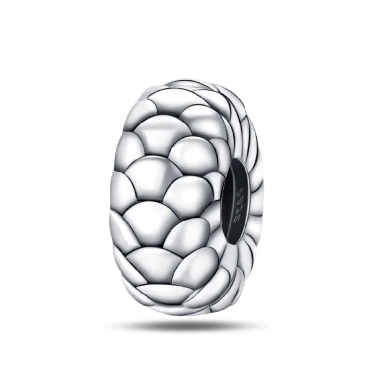 925 Sterling Silver Charms Bead Dragon Scale Safety Buckle Fit Original Bracelet DIY Women Jewelry Gift