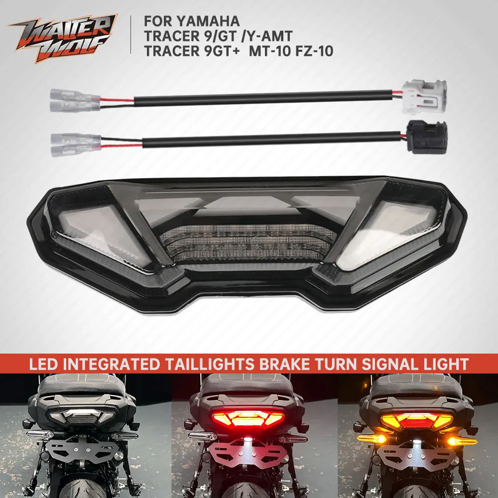 

E24 Emark Motorcycle Turn Signal Tail Brake Stop Light For Yamaha MT-10 FZ-10 Tracer9 Tracer 9/GT 9GT 2025 LED Taillight Lamp