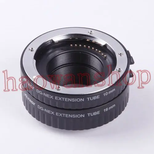 auto focus AF macro extension tube 10mm 16mm for NEX NEX-7 NEX-6 NEX-5T NEX-5R NEX-3N F3 5N 5C camera