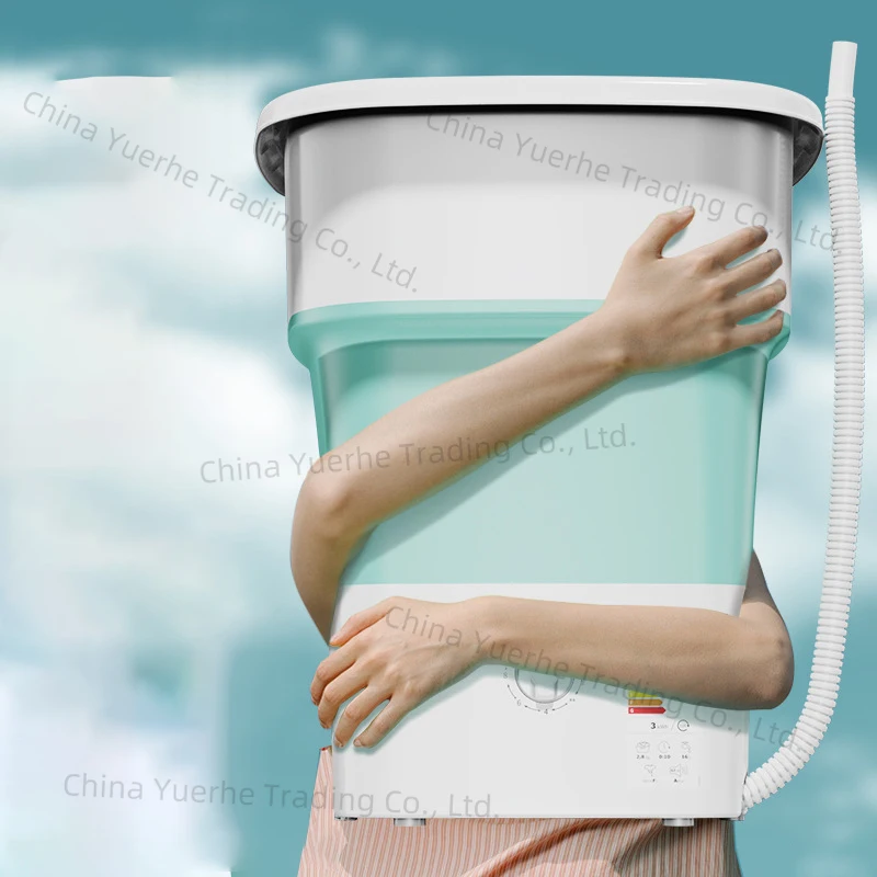 

2025 Новая маленькая мини-автоматическая стиральная машина, бытовая портативная складная стиральная машина большой емкости 52 л