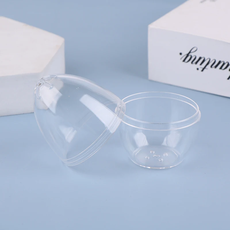 Makeup Powder Puff Empty Egg-shaped Frame Transparent Puff Make Up Organizer Holder Beauty Cosmetic Sponge Storage Box