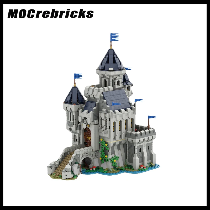 Street View Architecture Series Medieval Castle MOC-80329 Building Block DIY Model Collection Experts Education Brick Toys Xmas