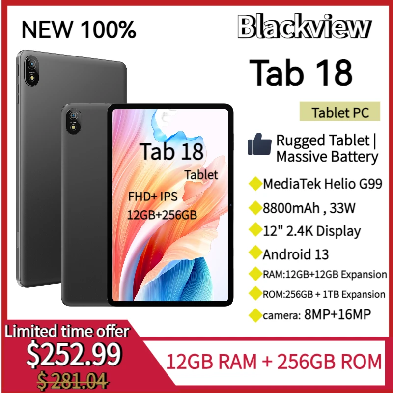 Original Blackview Tab 18 Tablet PC 11.97