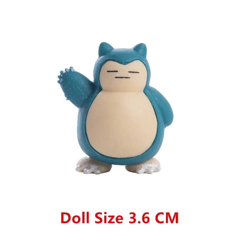 3-7 cm Pokemon Cartoons Anime Figur Pikachu Mew Snorlax Charmander Cosplay Sammlung Haustier Tasche Monster Action Modell Spielzeug Geschenke – Detail 18
