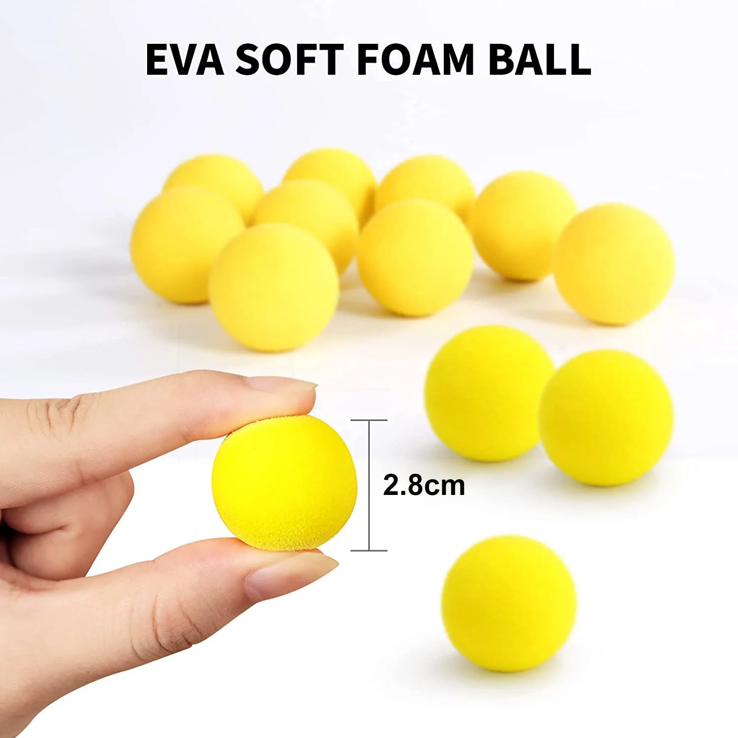 2.8cm Round Balls for Duck Shooting Toys Kids Children Foam Blasters Air Powered Safety Soft Bullet Interactive Competition Game