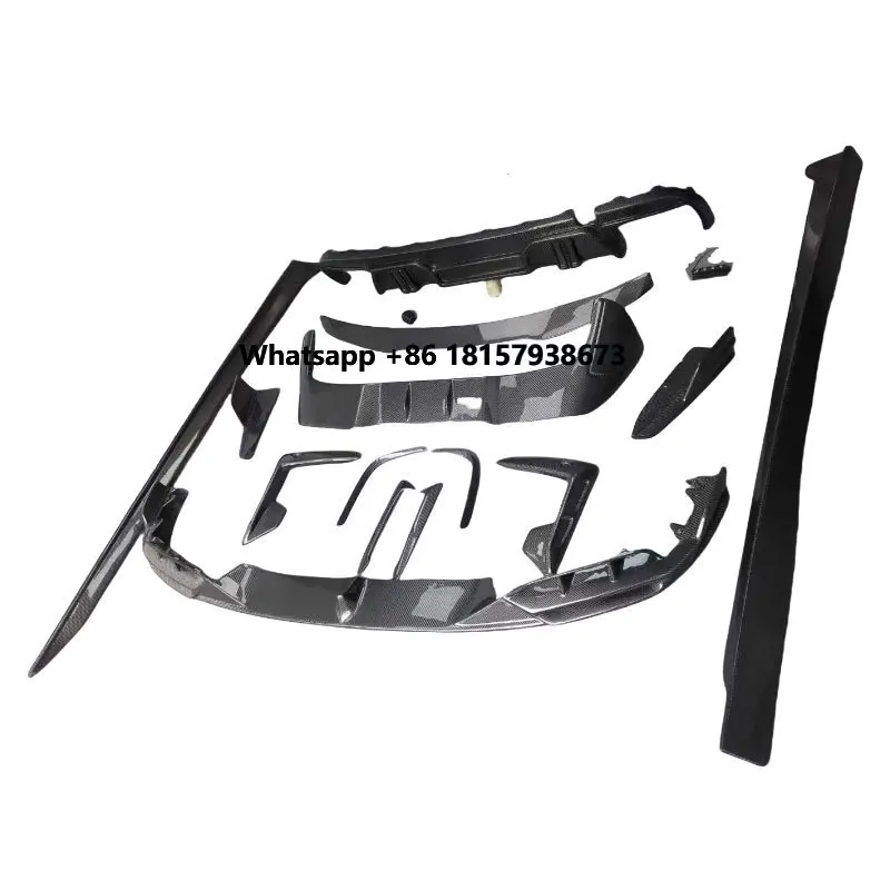 

carbon fiber bodykit front bumper lip rear diffuser side extension skirt splitter spoiler for F95 X5M 20-23 pre-lci
