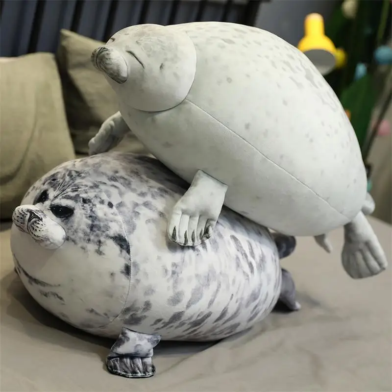 

30-80cm New Soft Sea Lion Plush Throw Pillow Toy Simulation Sea Stuffed Animal Seal Plushies Cushion Soft Kids Toys Home Decor