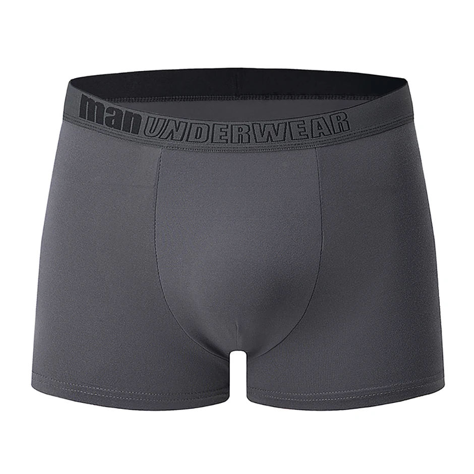 5/10-teiliges Set saisonale modische Herrenunterwäsche, flache Eckhose, bequem, Übergröße, Farbe, Herren-Shorts mit elastischer Taille – Detail 5