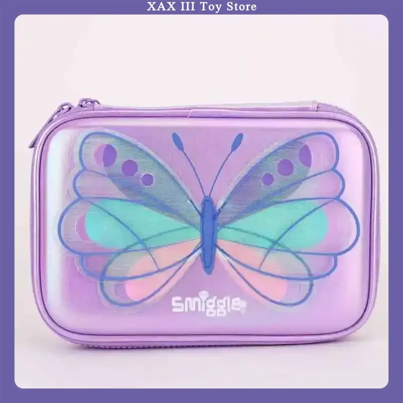 

In-Stock Smiggle School Supplies Butterfly Series School Bag Pencil Box Lunch Bag Water Cup Anime Backpack Student Gift