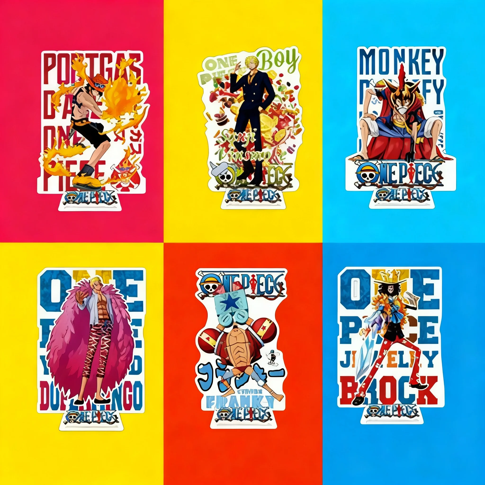 

One Piece Acrylic Stand Luffy Roronoa Zoro Anime Figure Creative Decor Statue