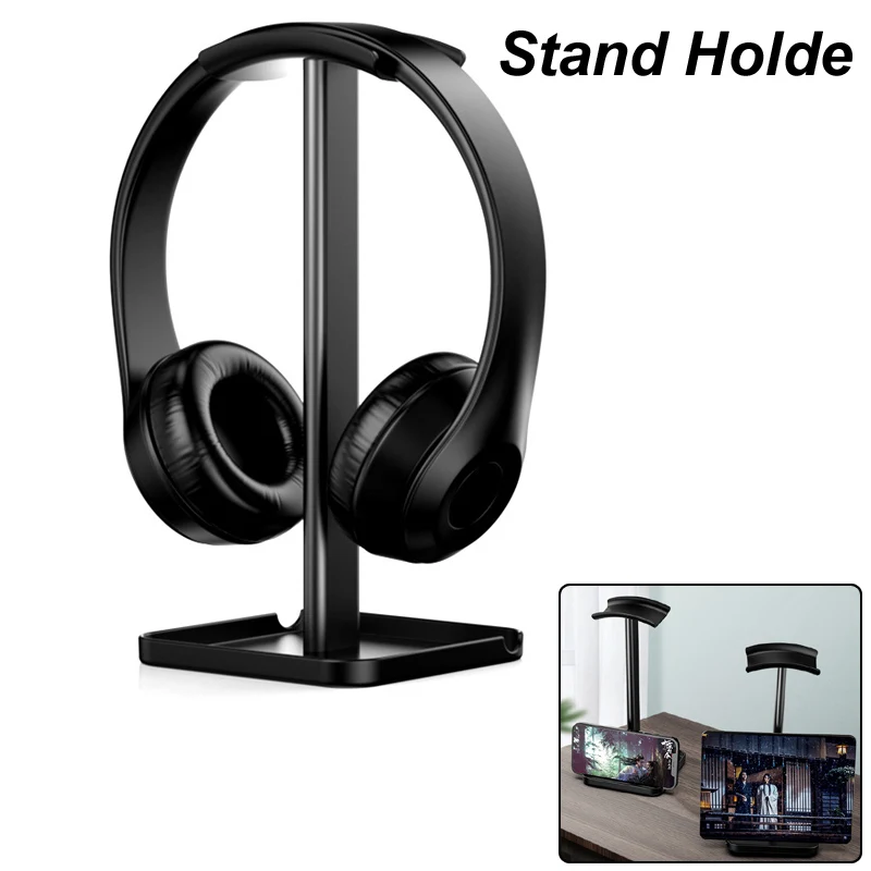 Bluetooth Earphone Desktop Holder Hanger Headphone Holder Headsetr Stand Rack  for gamer  Music lover Movie Video soap opera etc