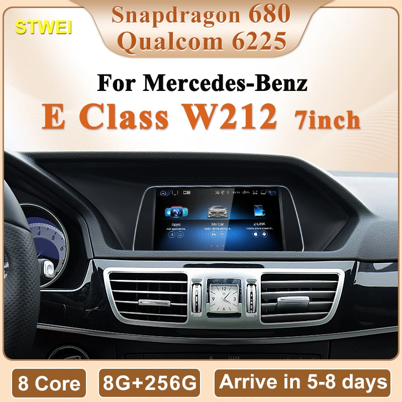 

STWE 2025 New Qualcomm Snapdragon680 Android 14 Car Multimedia Players For Mercedes Benz E Class W212 GPS Navi CarPlay AUTO