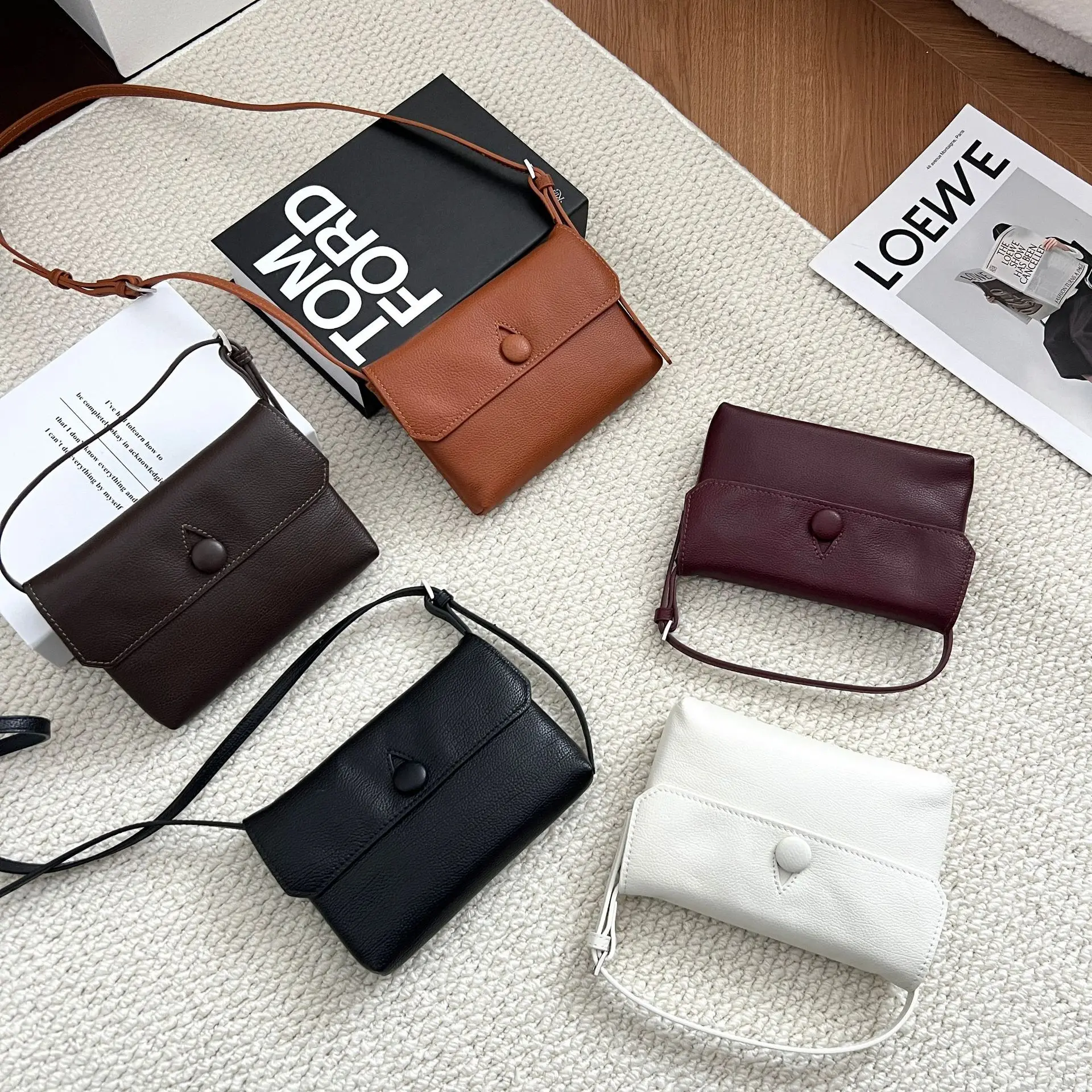2026 New Luxury Womens Shoulder Bag Elegant Soft PU Leather Flap Crossbody Bags for Casual Daily Commuting and Travel