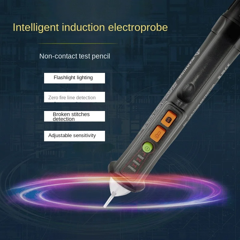 Intelligent Electroprobe Multi-Functional Electrician Household Maintenance Line Detection Non-Contact Induction Test Pencil