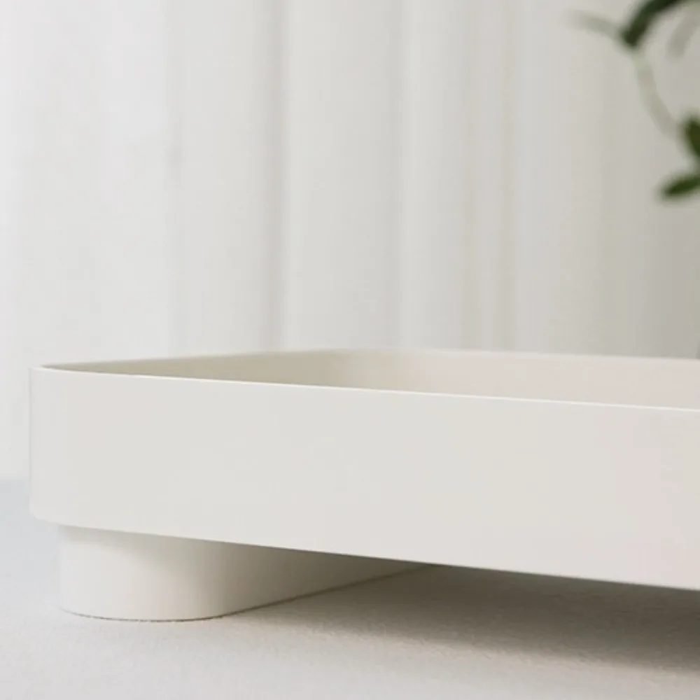 

Square Wooden Desktop Storage Tray Multi-Function Clutter Storage Dressing Table Cosmetics Box Durable Large Capacity Key Tray