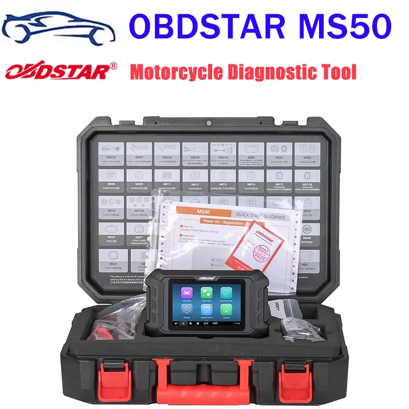 OBDSTAR MS50 Standard 5 Inch New Generation of Intelligent Motorcycle Diagnostic Tool Key Program and ECU Tools P50 MS80 MS70