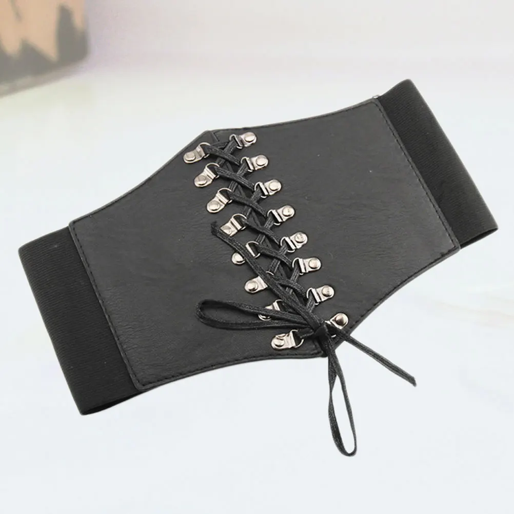 

Cloth Belt Women Fashion Belts for Dresses Golden Wide Waist Lace Tie Premium PU Durable Soft Comfortable String Tying Skirt